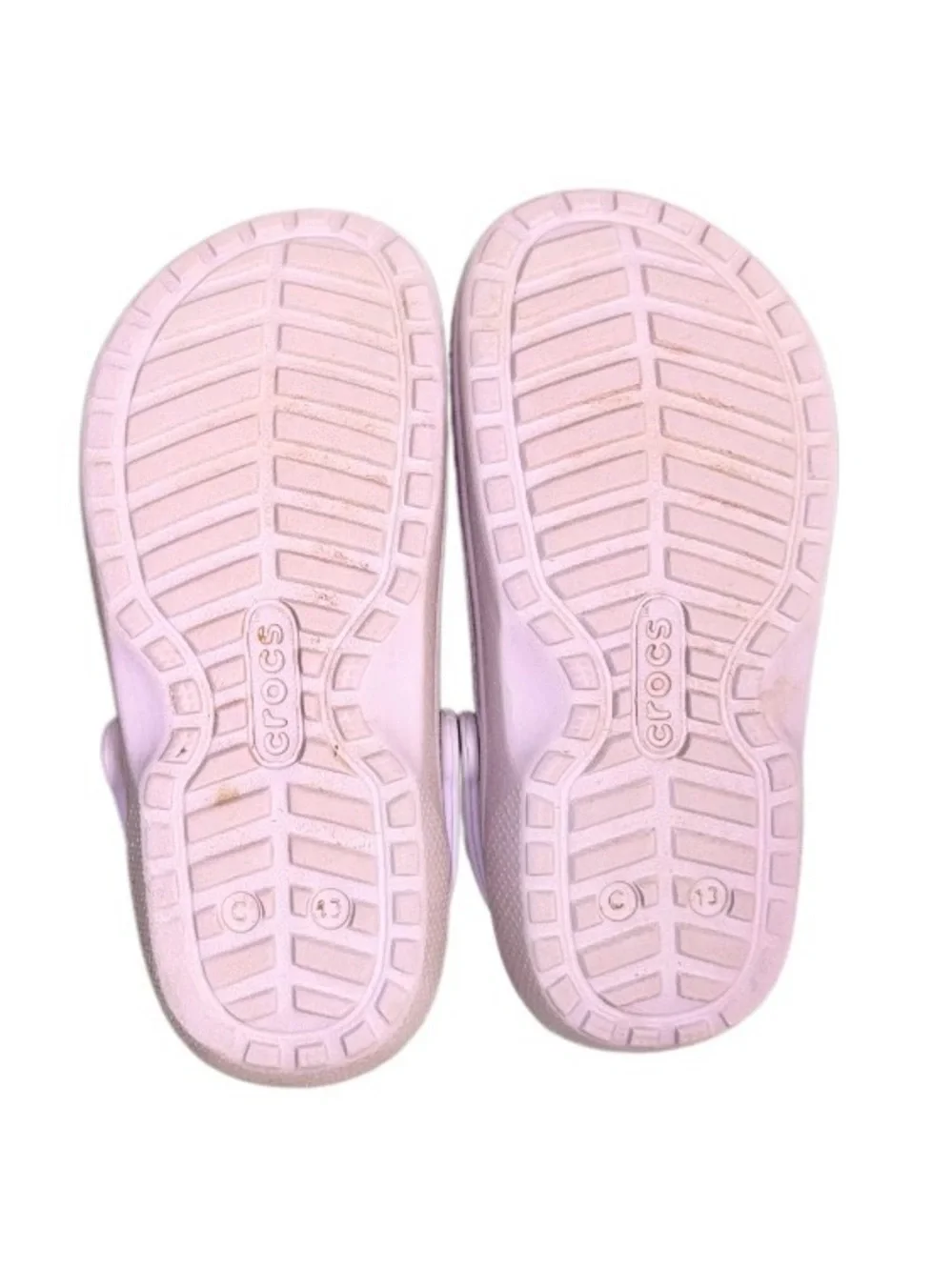 Crocs classic faux fur lined shimmer clogs girl’s sandals shoes size 13